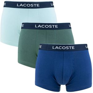 Lacoste - 3-pack boxershorts basic groen & blauw - Heren