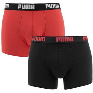 PUMA - 2-pack boxershorts basic zwart & rood - Heren