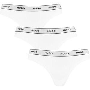 Hugo Boss - 3-pack HUGO strings wit - Dames