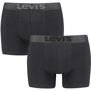 Levi&#039;s - 2-pack boxershorts melange wb zwart - Heren