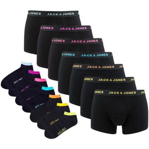 Jack & Jones - Travel set 7-pack boxershorts & sokken chris combi zwart - Heren