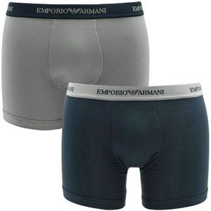 Emporio Armani - Boxers 2-pack navy & grijs - Heren