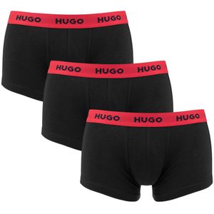 Hugo Boss - HUGO 3-pack boxershort trunks basic logo combi zwart - Heren