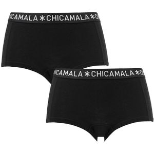 Chicamala - 2-pack mini boxershorts basic zwart - Dames