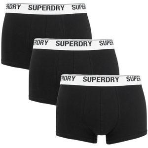 Superdry - 3-pack boxershort trunks zwart - Heren