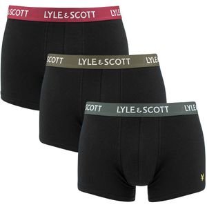 Lyle & Scott - 3-pack boxershorts barclay combi zwart 611 - Heren