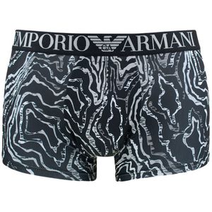 Emporio Armani - Microfiber boxershort print zwart - Heren