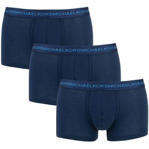 Michael Kors - 3-pack supima boxershorts basic blauw - Heren
