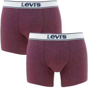 Levi&#039;s - 2-pack boxershorts vintage heather rood II - Heren