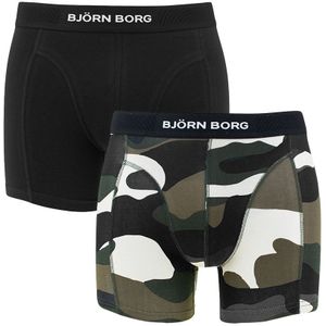Björn Borg - Premium cotton stretch 2-pack boxershorts camo multi - Heren