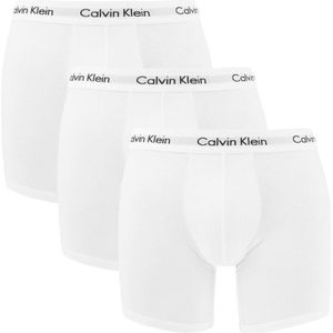Calvin Klein - 3-pack long boxershorts wit 100 - Heren