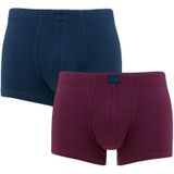 CECEBA - 2-pack boxershorts micro stripe rood & blauw - Heren