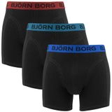 Björn Borg - Cotton stretch 3-pack boxershorts basic combi zwart - Heren