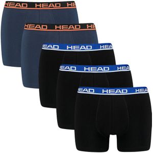 HEAD - 5-pack boxershorts basic zwart & blauw - Heren