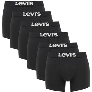 Levi&#039;s - 6-pack boxershorts basic zwart II - Heren