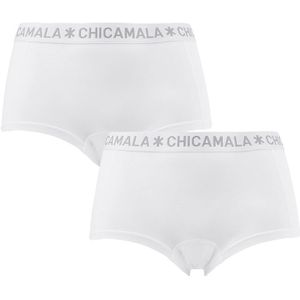 Chicamala - 2-pack mini boxershorts basic wit - Dames