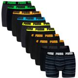 PUMA - Everyday 10-pack boxershorts stripe & solid zwart & grijs - Heren