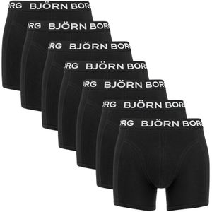 Björn Borg - Cotton stretch 7-pack boxershorts zwart II - Heren