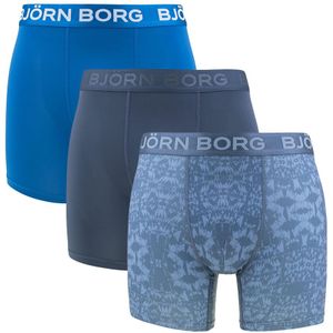 Björn Borg - Performance 3-pack microfiber boxershorts basic print multi - Heren
