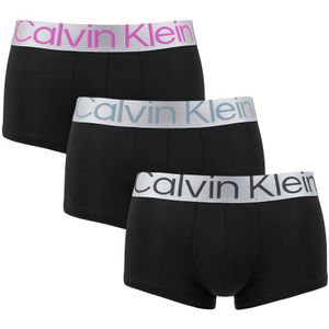 Calvin Klein - Reconsidered steel 3-pack microfiber boxershort trunks zwart MHQ - Heren