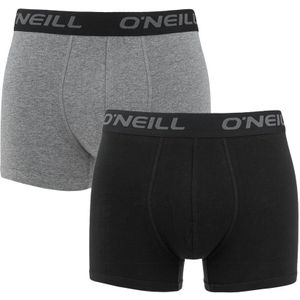 O&#039;Neill - 2-pack boxershorts plain zwart & grijs - Heren