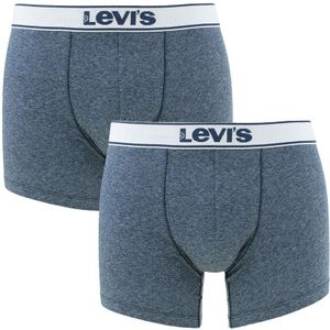 Levi&#039;s - 2-pack boxershorts vintage heather blauw III - Heren