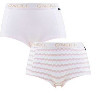 O&#039;Neill - 2-pack mini boxershorts sculpt & plain roze & wit - Dames
