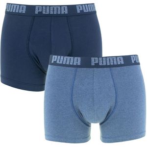 PUMA - 2-pack boxershorts basic denim blauw - Heren
