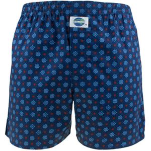 DEAL - Wijde boxershort flowers blauw 192265 - Heren