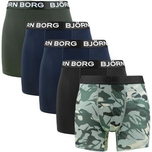 Björn Borg - Performance 5-pack microfiber boxershorts basic camouflage multi - Heren