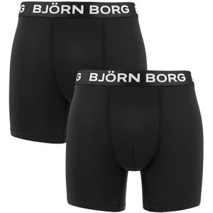 Björn Borg - Performance 2-pack boxershorts basic zwart - Heren