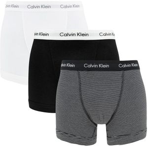 Calvin Klein - 3-pack boxershorts zwart / streep / wit - Heren