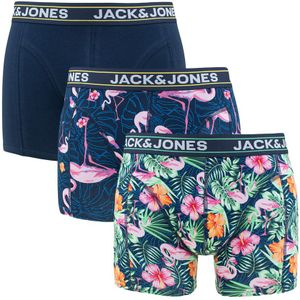 Jack & Jones - 3-pack boxershorts pink flamingo multi - Heren