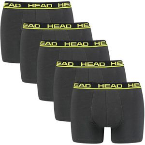 HEAD - 5-pack boxershorts basic grijs - Heren