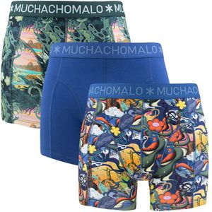 Muchachomalo - 3-pack boxershorts rio blauw & groen - Heren