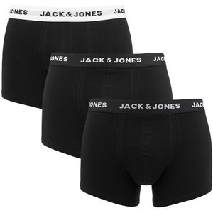 Jack & Jones - 3-pack boxershorts solid zwart - Heren