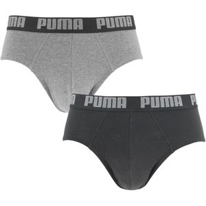PUMA boxershorts - 2-pack herenslips grijs - Heren