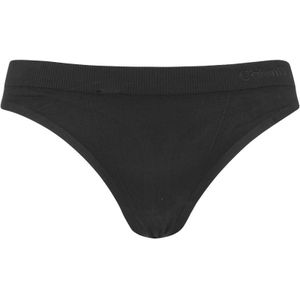 Calvin Klein - Unlined microfiber string basic logo zwart - Dames