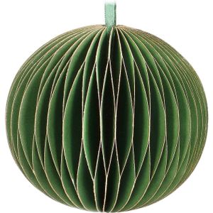 Papieren kerstbal | Cottage green | 8 cm