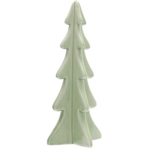 3D porseleinen kerstboom | Mintgroen | 28 cm