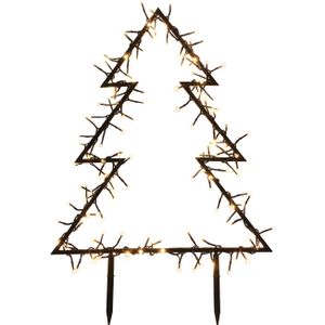 Metalen kerstboom met LED | 75 cm | Timer | Buiten