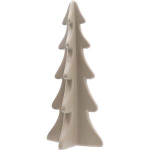 3D porseleinen kerstboom | Taupe| 28 cm