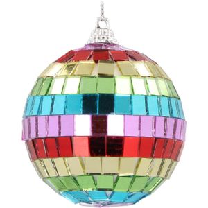 Disco kerstbal | Multikleuren | 6 cm