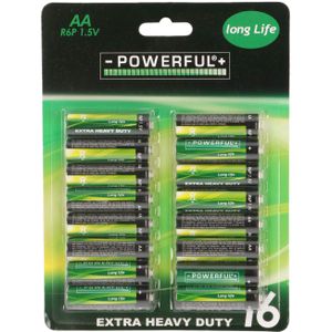 Batterijen AA 16stuks extra heavy duty