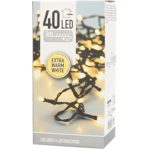 Kerstverlichting | 40 LED | Extra warm wit | 3 m | IP44 | Binnen & buiten