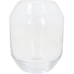 Stijlvolle glazen vaas | 25x19 cm