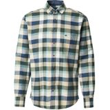 FYNCH-HATTON Overhemd  lichtbeige / navy / grijs gemêleerd / groen