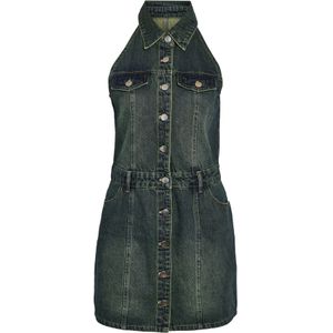 Noisy may Blousejurk 'NMLARDIE'  blauw denim