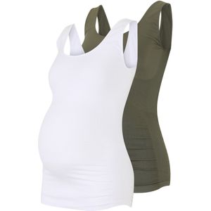 MAMALICIOUS Sporttop 'MLHEAL'  spar / wit