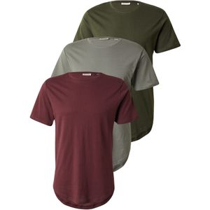 Only & Sons Shirt 'ONSMATT'  grijs / donkergroen / bessen